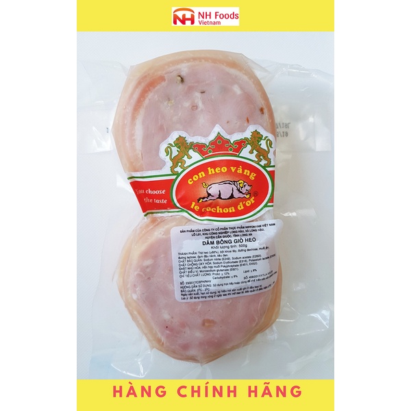 Dăm bông da bao cắt lát Con Heo Vàng 500g