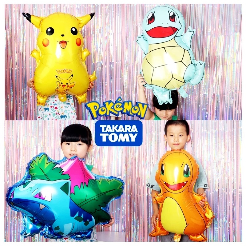 Bong Bóng Lá Nhôm Hình Pikachu Hoạt Hình Trang Trí Tiệc Sinh Nhật Cho Bé