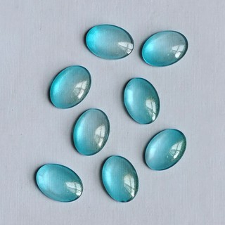 1 hạt đá đáy bằng đế bẹt oval 13*18mm nguyên liệu làm trâm làm trang sức cổ trang