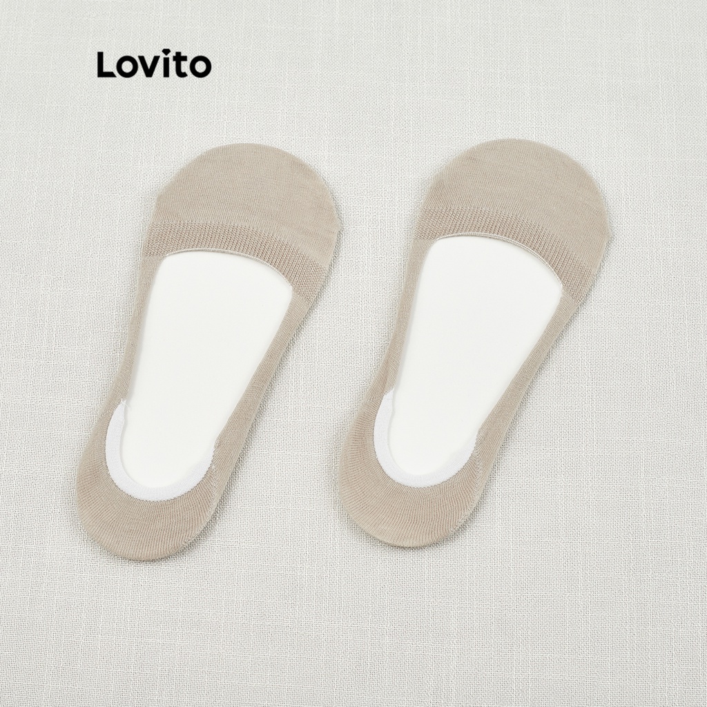 Lovito Bộ vớ vô hình trơn thường L26AD157 (Bộ 4 cặp)