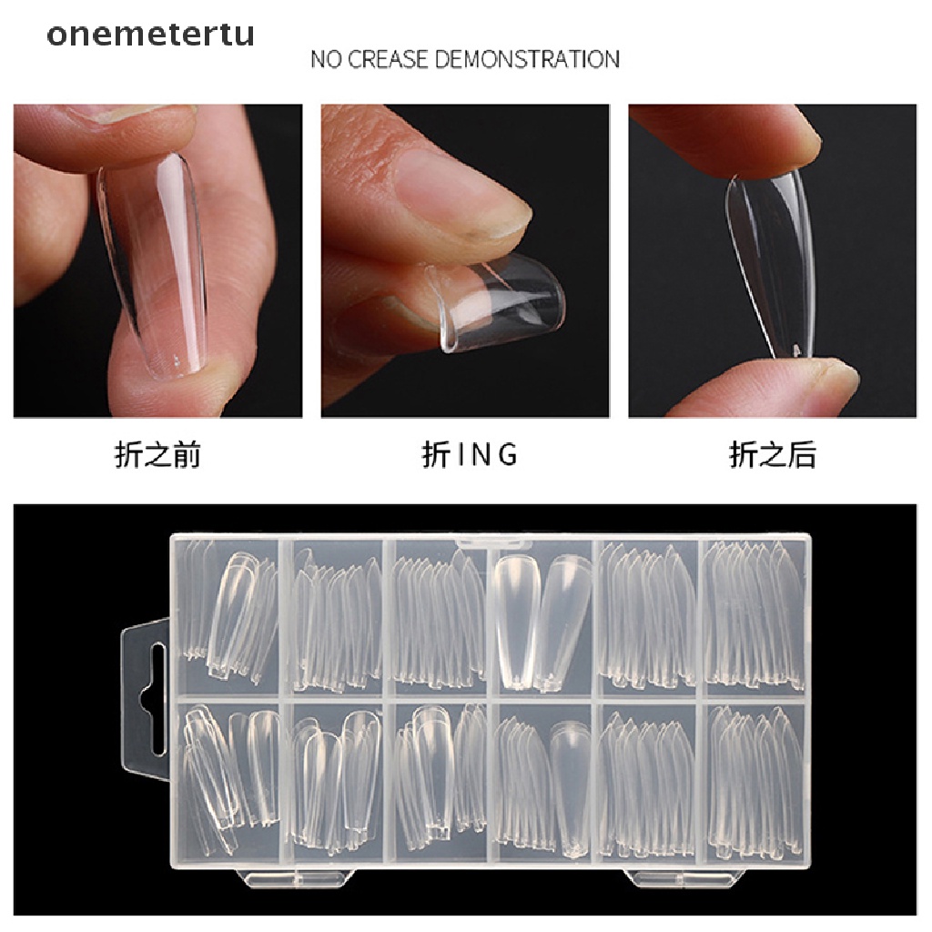 Set 120 Miếng Gel Poly Đắp Móng Hai Mặt Tiện Dụng