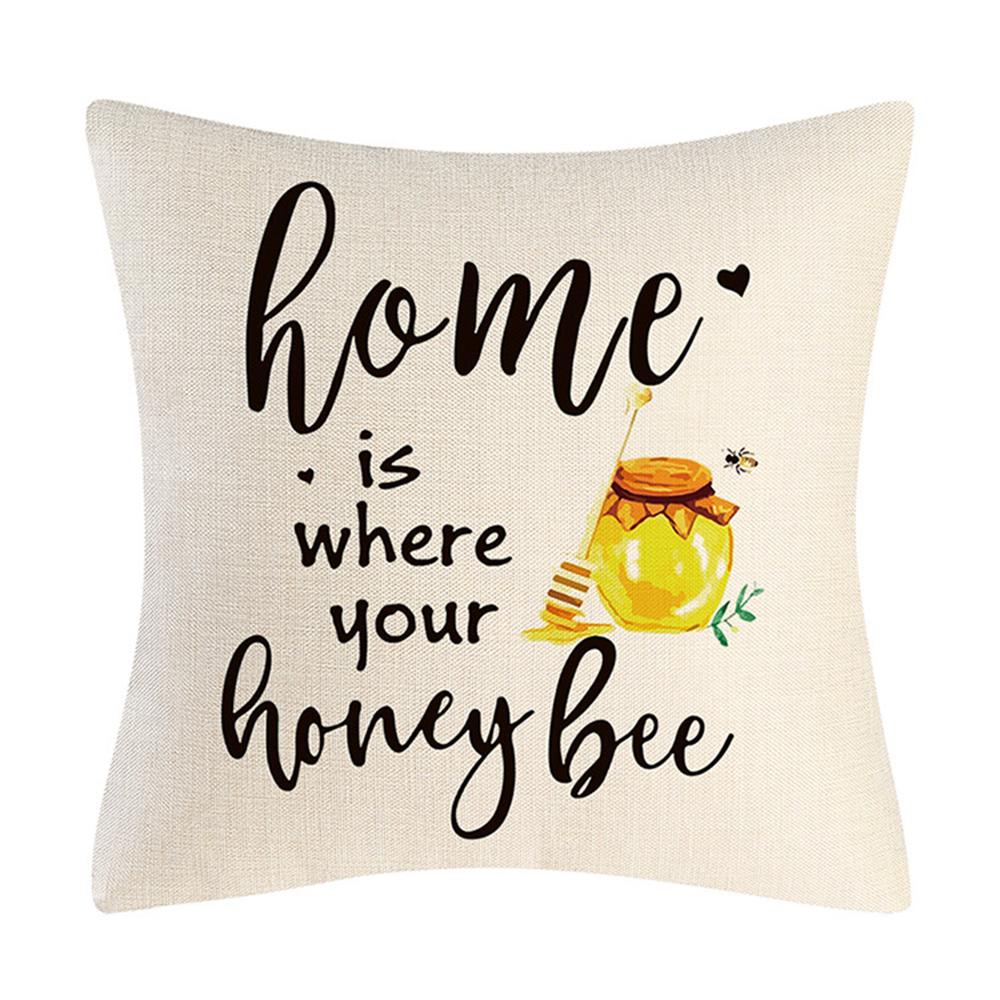 LONTIME Áo Gối Kích Thước 18X18 inch Với Họa Tiết Hình Con Ong Dùng Trang Trí Nông Trại