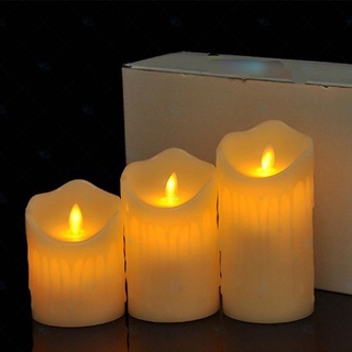Bộ 3 nến điện tử (size 8cm-10cm-15cm)
