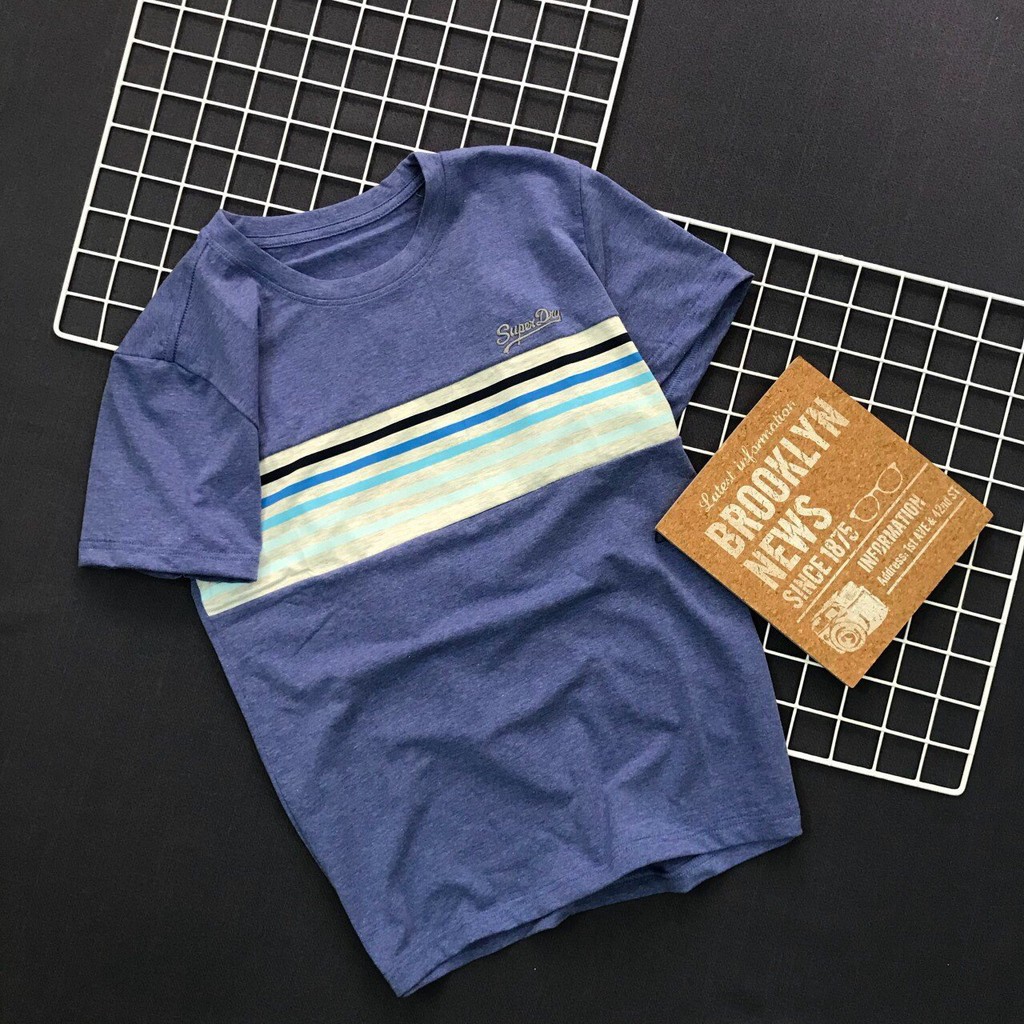 Áo thun nam GIÁ CỰC RẺ áo cổ tròn phông sọc ngang cao cấp cực CHẤT Liyor- TACT4031