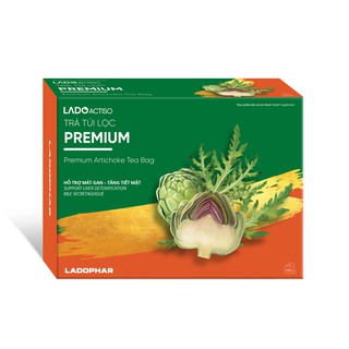 Ladoactiso Trà Actiso túi lọc Premium Hộp 100 túi lọc x 2g - Ladophar