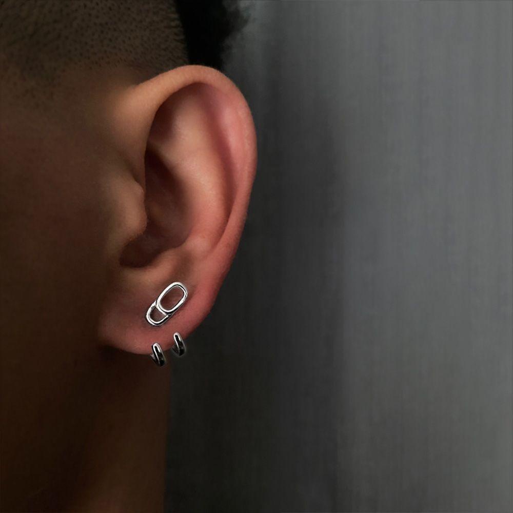 Bông Tai Hình Chữ U Phong Cách Punk Vintage Thời Trang