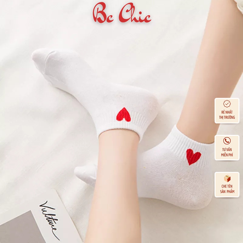 combo 10 đôi tất tim ngắn cổ T755 BC_CHIC LINGERIE