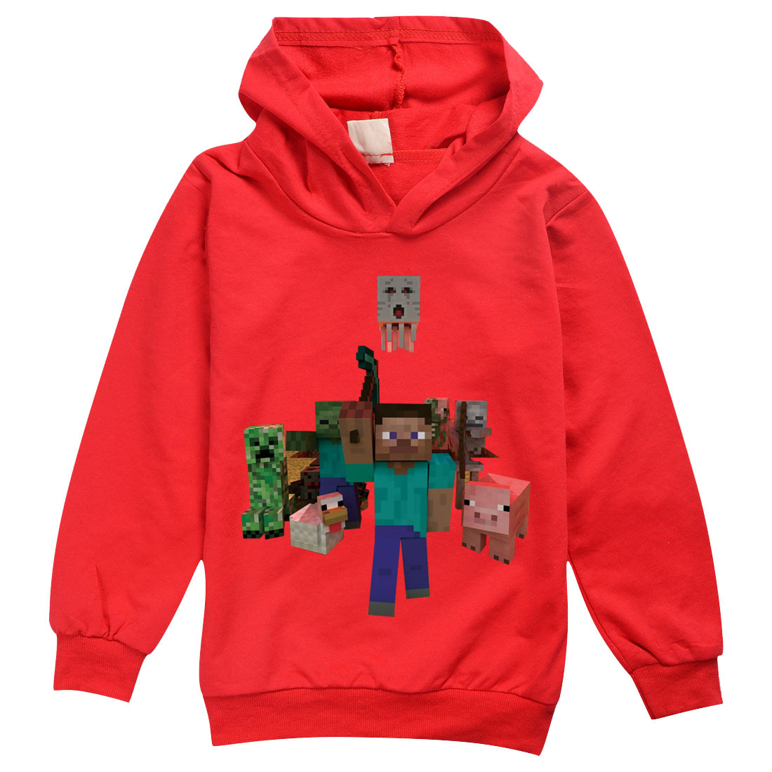 Áo Hoodie In Họa Tiết Game Minecraft Thời Trang Xuân Thu 2021 Cho Bé