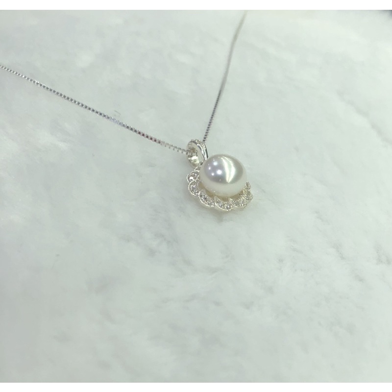 Dây chuyền bạc S925 đính hạt 10ly