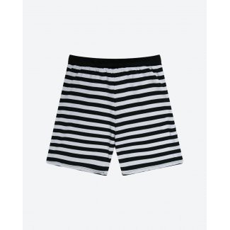 COCO-05 Quần Short Đi Biển Sọc Trắng Đen