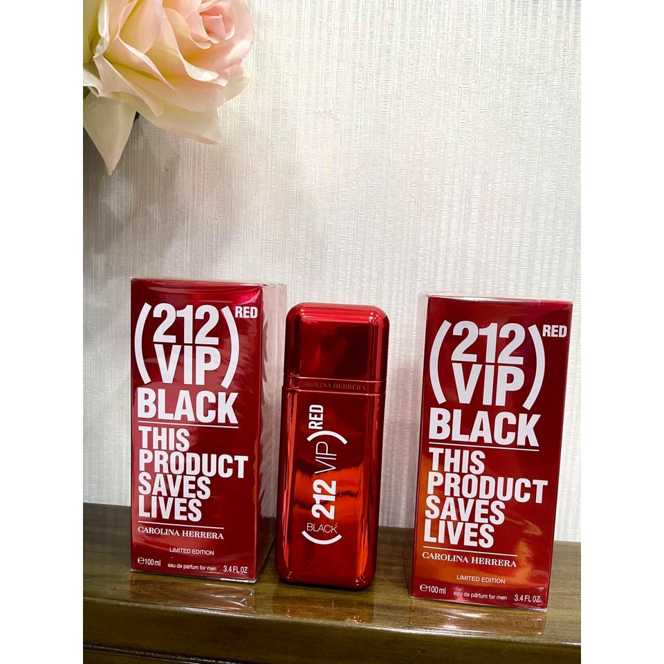 Nước hoa Nam Cao Cấp 212 VIP BLACK RED - CAROLINA HERRERA 100ML Nam tính Mạnh mẽ Sang Trọng - Lưu hương từ 6 -8 tiếng
