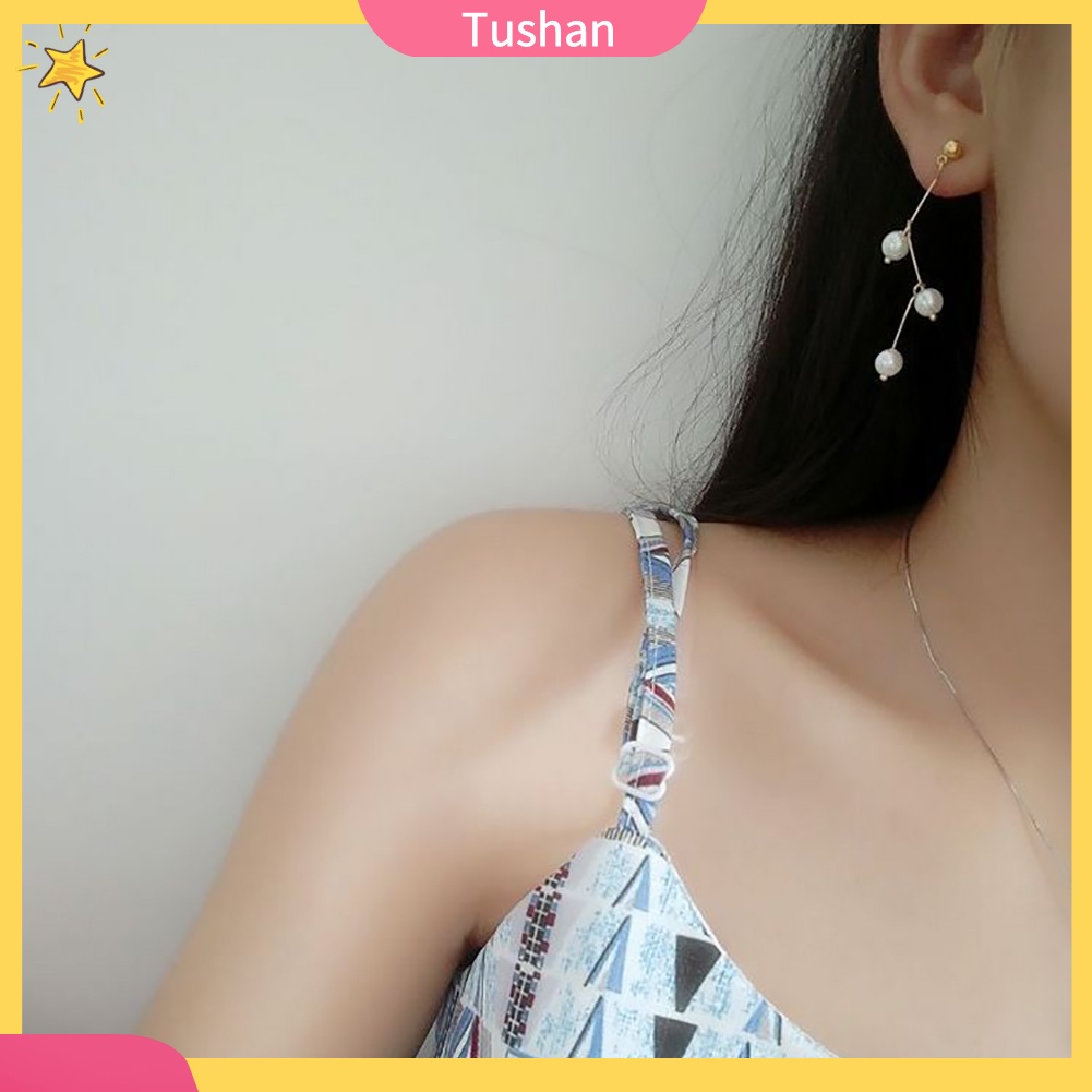 Bông tai nữ đính ngọc trai lung linh hợp thời trang