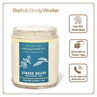 Nến thơm bath & body works aromatherapy eucalyptus tea 1bấc 198g