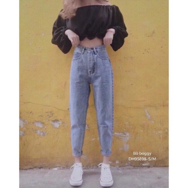 Quần baggy bò trơn (DH)