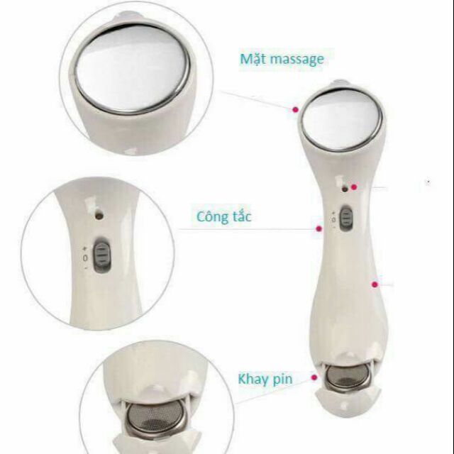 Máy rửa mặt mini, massage mặt ion cầm tay cao cấp, thẩm thấu kem dưỡng chăm sóc da mặt