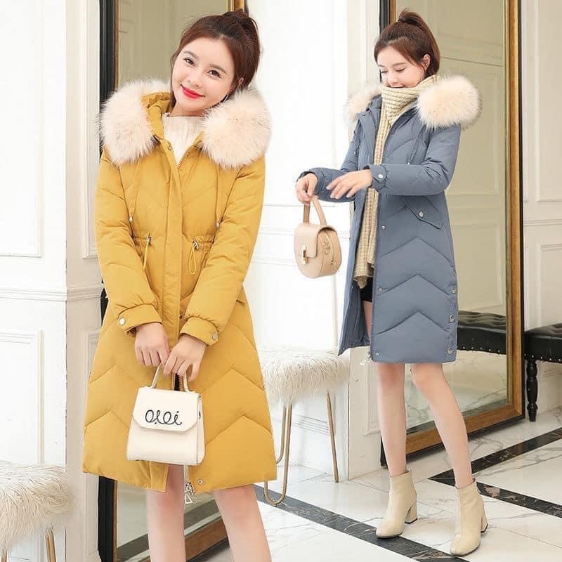 Áo khoác phao nữ dáng dài quá thời trang - Hàng order