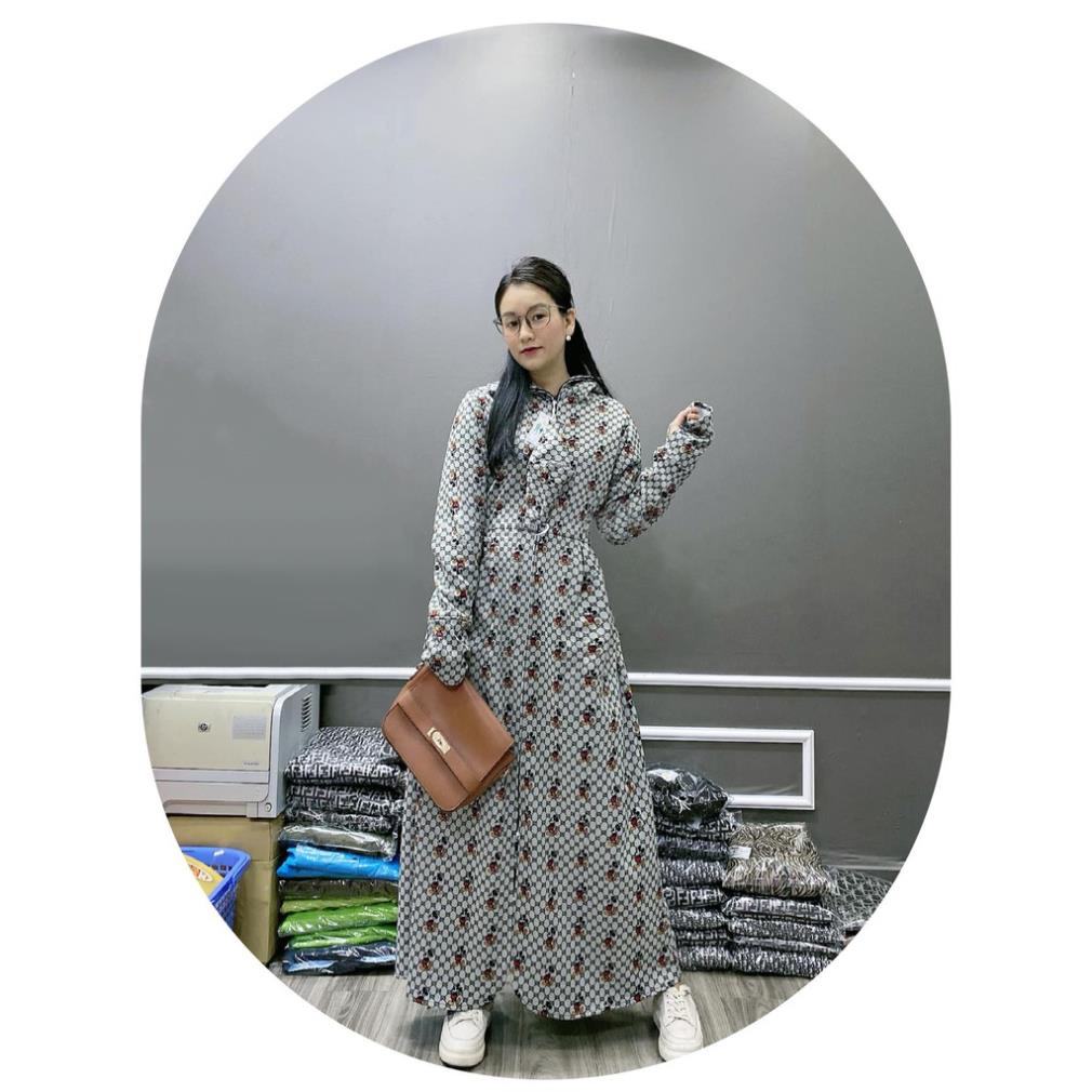 Xả Áo chống nắng nữ toàn thân vải Umi dáng xòe không xẻ sau che kín chân thoáng mát mẫu mới 2021 | BigBuy360 - bigbuy360.vn