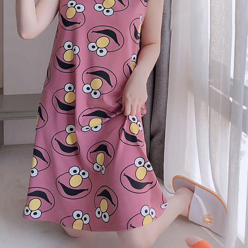 Đầm Ngủ Cổ Chữ U Đáng Yêu Cho Nữ