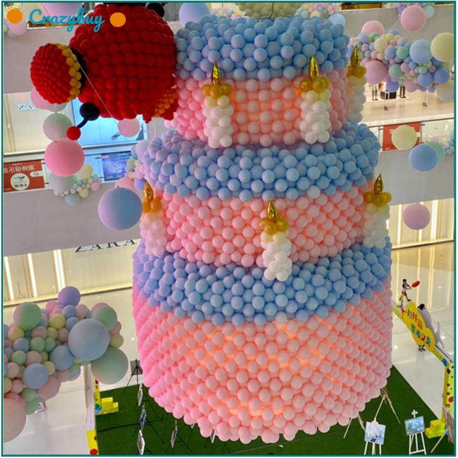 Cr Bong Bóng Cao Su Dày 10 Inch 2.2G Trang Trí Tiệc