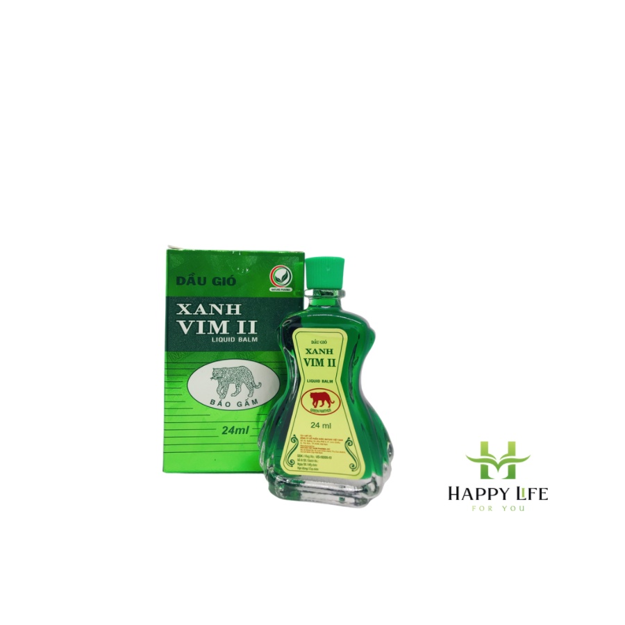 Dầu gió xanh, dầu nước xanh VIM II Báo Gấm 24ml - Happy Life 4U