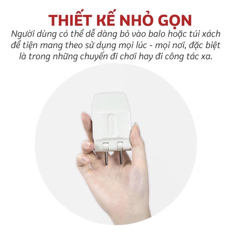 Ổ Cắm Điện Chia 1 ra 5 và 1 ra 3 Chịu Tải 2200W Sopoka Q5T và Q3T