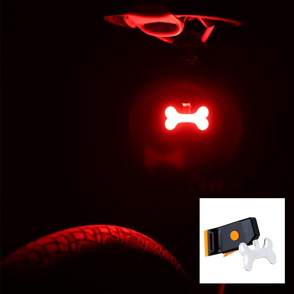 Đèn Led Sạc USB Gắn Yên Sau Xe Đạp Leo Núi