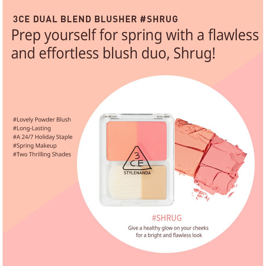 Phấn má 3ce Dual blend blusher