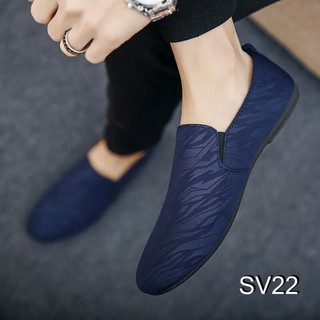 [ Cực Hot ] Giày Lười Nam Cao Cấp Phong Cách Hàn Quốc - Màu Xanh Navy SV22