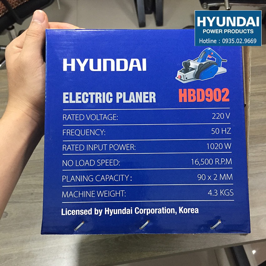 Máy bào gỗ lớn HYUNDAI HBD902  | Máy bào vỏ nhôm