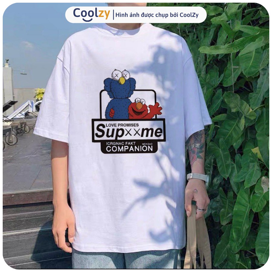 Áo Thun Tay Lỡ Nam Nữ. Áo phông tay lỡ nam nữ form rộng In Kaws Supxxme | CoolZy