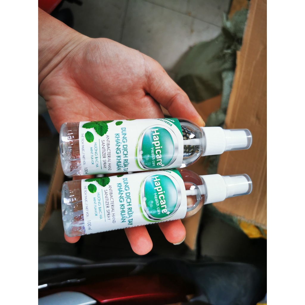 Dung Dịch Rửa Tay Kháng khuẩn Hapicare Ngăn Ngừa Dịch Bệnh 100ml