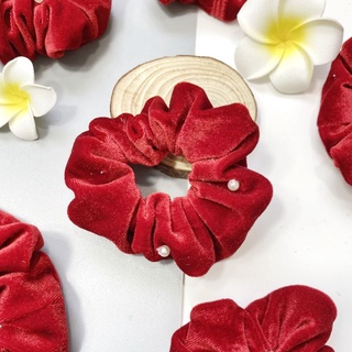 Dây cột tóc scrunchies vải nhung
