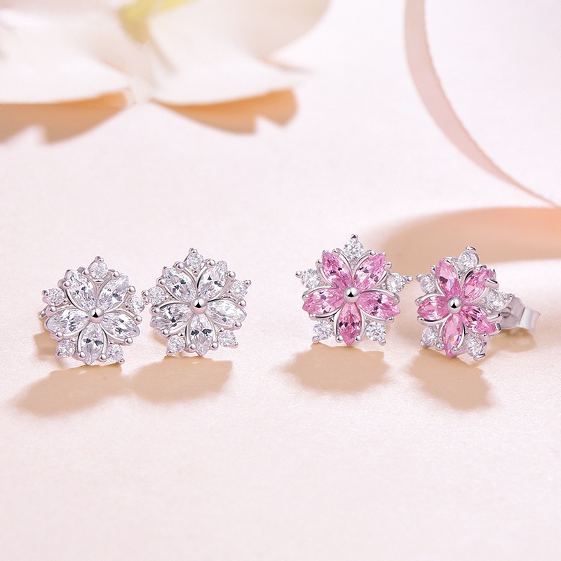 Đôi Bông Tai Hình Hoa Anh Đào Xinh Xắn Cho Nữ