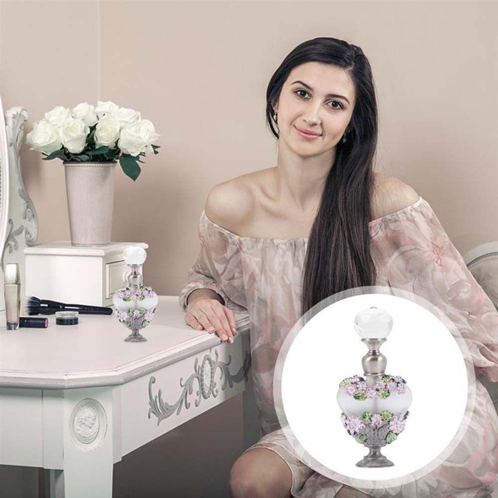 Bình Rỗng Đựng Nước Hoa Họa Tiết Hoa Bướm Màu Nhám Phong Cách Cổ Điển