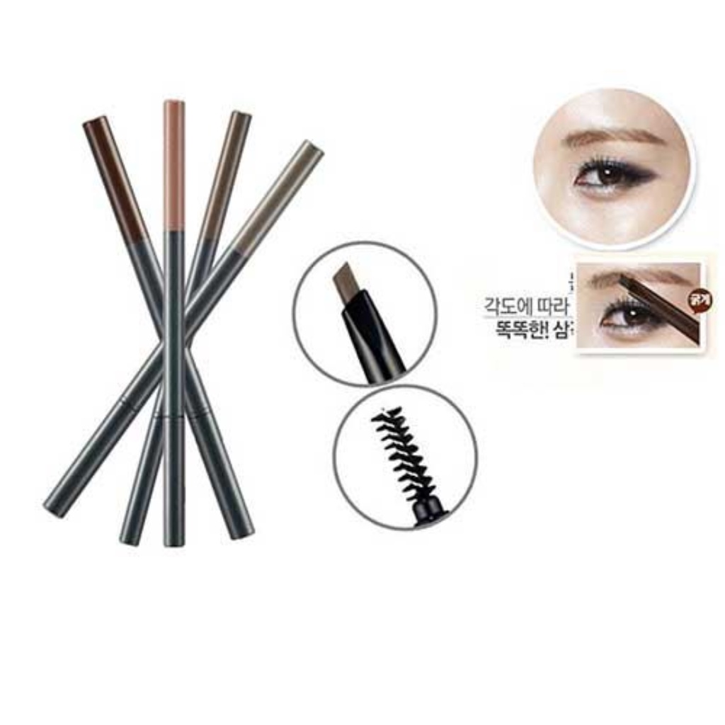 Bút Kẻ Chân Mày The Face Shop Designing Eyebrow Pencil 2 Đầu