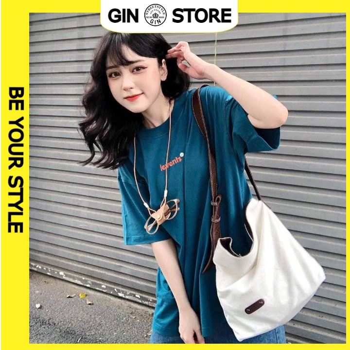 Áo thun unisex Levents Popular local brand Nam nữ màu xanh thiên thanh Full tag- Gin Store