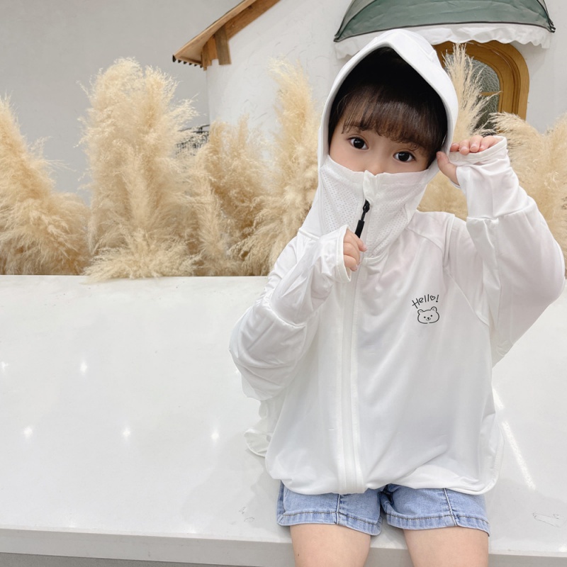 Áo Khoác Chống Nắng Tia Cực Tím Thoáng Khí Thời Trang Mùa Hè Cho Bé Gái
