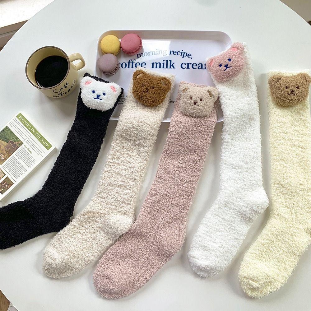 Vớ Len Nhung San Hô Dày Dặn Màu Sắc Dễ Thương