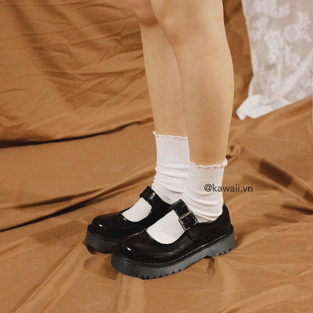 [Có sẵn] BABI SHOES - GIÀY BÚP BÊ QUAI DÁN NHẬT BẢN (Ảnh thật shop tự chụp)