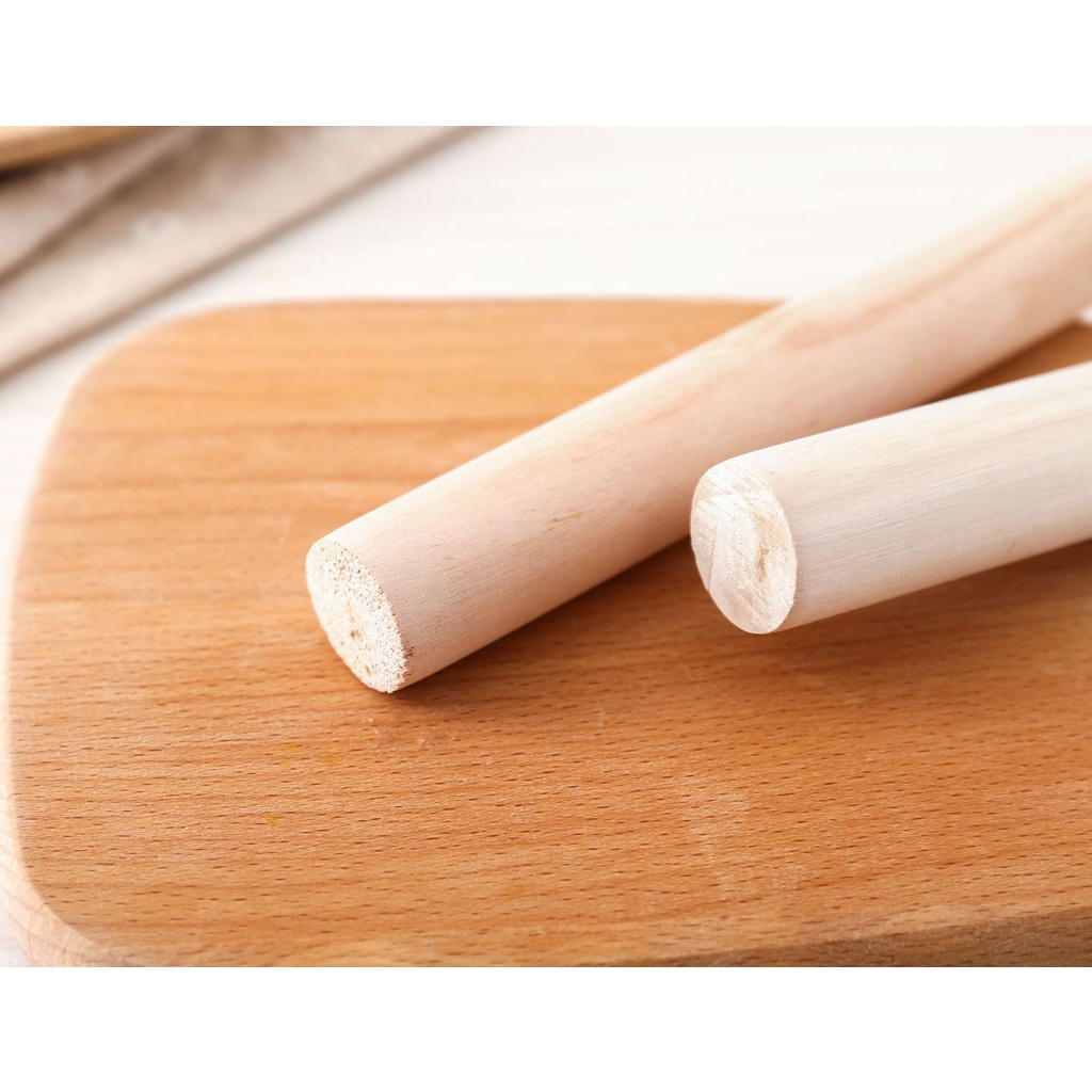 Cây cán, lăn bột làm bánh bằng gỗ đa năng