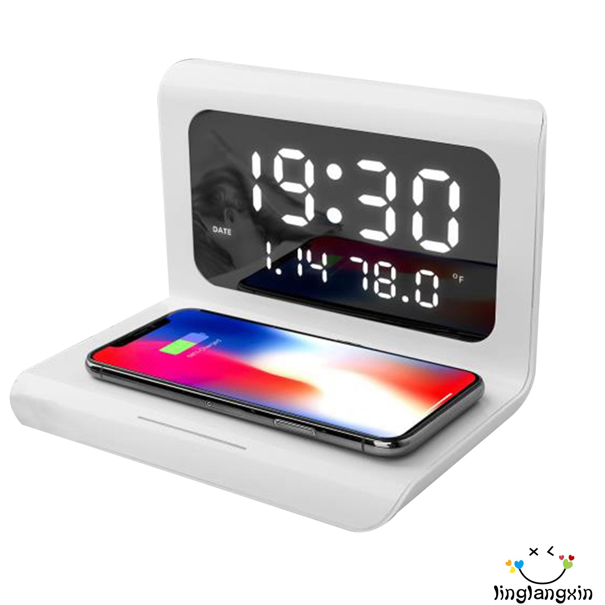 Đồng Hồ Báo Thức Không Dây Đa Năng 3 Trong 1