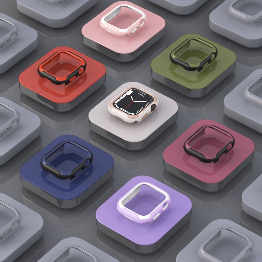Ốp Vỏ Bảo Vệ Màn Hình Đồng Hồ Thông Minh iwatch series 7 6 5 4 40mm 41mm 44mm 45mm