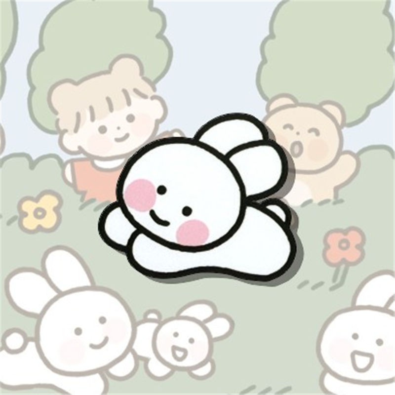 Sticker nhựa ghim cài Acrylic trang trí cho áo mũ nón cực cute
