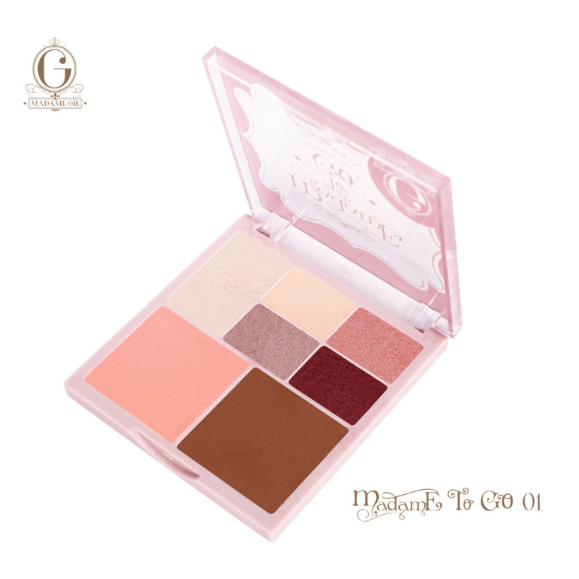 (hàng Mới Về) Bảng Phấn Mắt Madame Gie Madame To Go 3 Variant