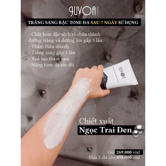 Kem dưỡng ẩm, làm trắng mịn da body JUVOA chính hãng Truyền trắng ngọc trai đen (150g)-Mymycosmetic