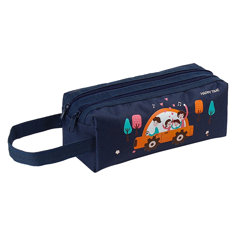 Túi Đựng Bút Chì Hai Lớp In Chữ Estuche Escolar Piornik Szkolny Cỡ Lớn Đa Năng