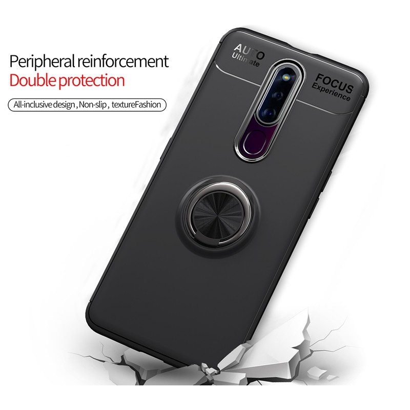 Ốp điện thoại kèm nhẫn nam châm cho OPPO F11 Pro