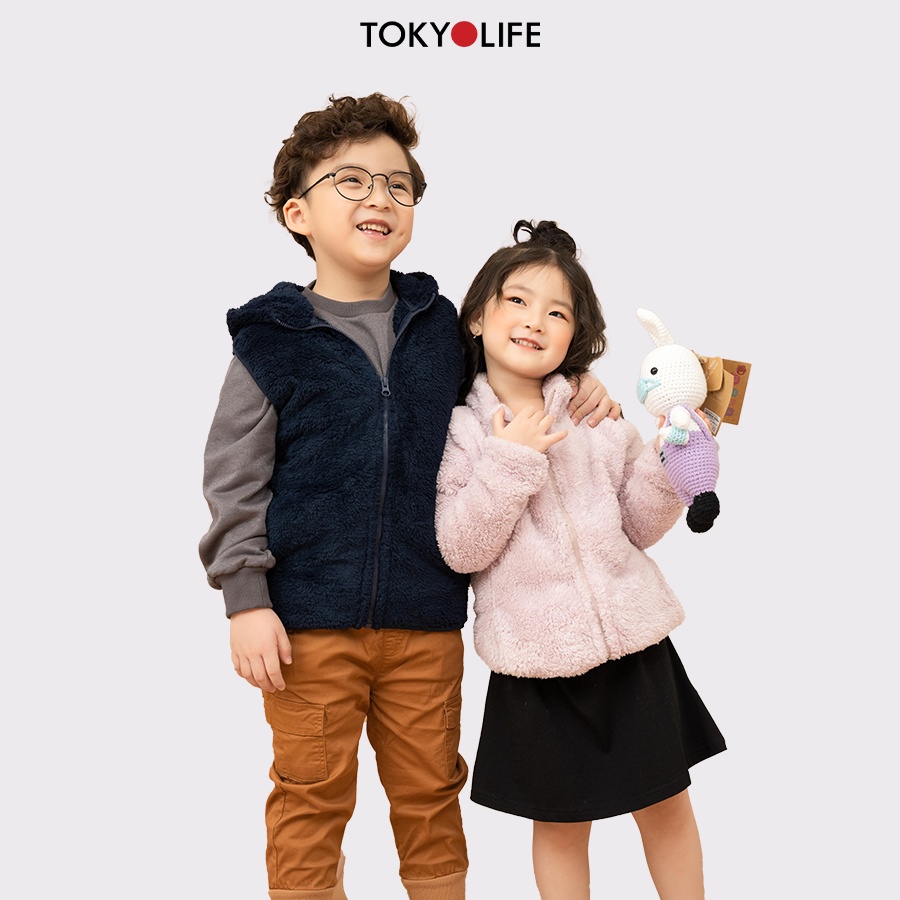 Áo Khoác Lông Cừu Nhân Tạo Cao Cấp, Siêu Ấm Trẻ em không tay TOKYOLIFE H1/I3FLJ501H