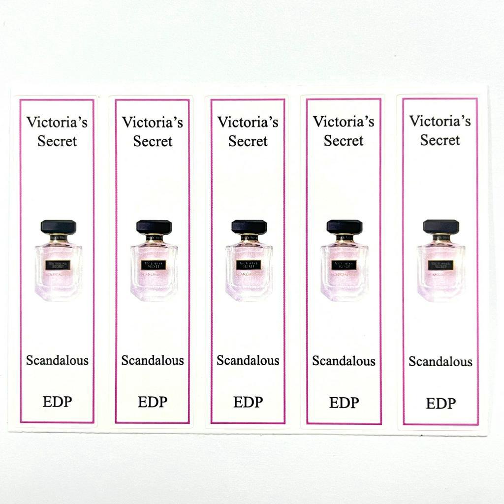 [HCM] Combo 10 Tem Dán Chai Nước Hoa Victoria's Secret cho chai chiết đủ các dòng
