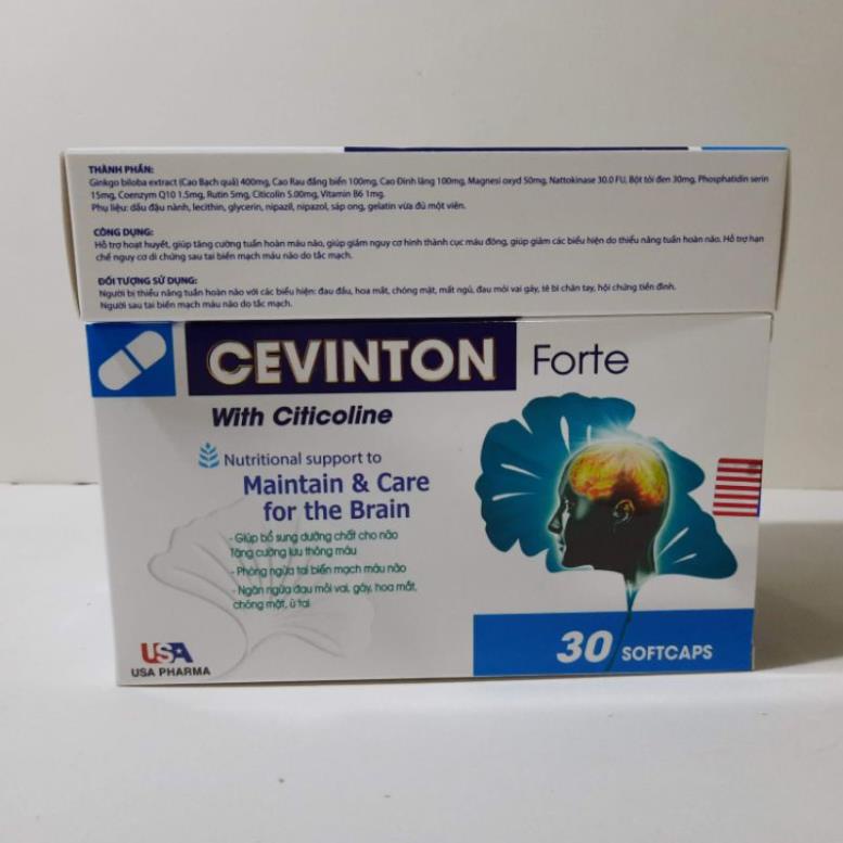 Viên Uống Cevinton Forte.Giúp Hoạt Huyết,Tăng Cường Lưu Thông Máu Não,Dưỡng Não